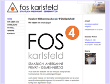 Tablet Screenshot of fos-karlsfeld.de